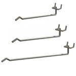 Pegboard drop hook uniform single prong