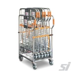 Nestled folding stock cage