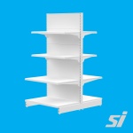 white shop shelving