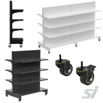 mobile shelving on wheels