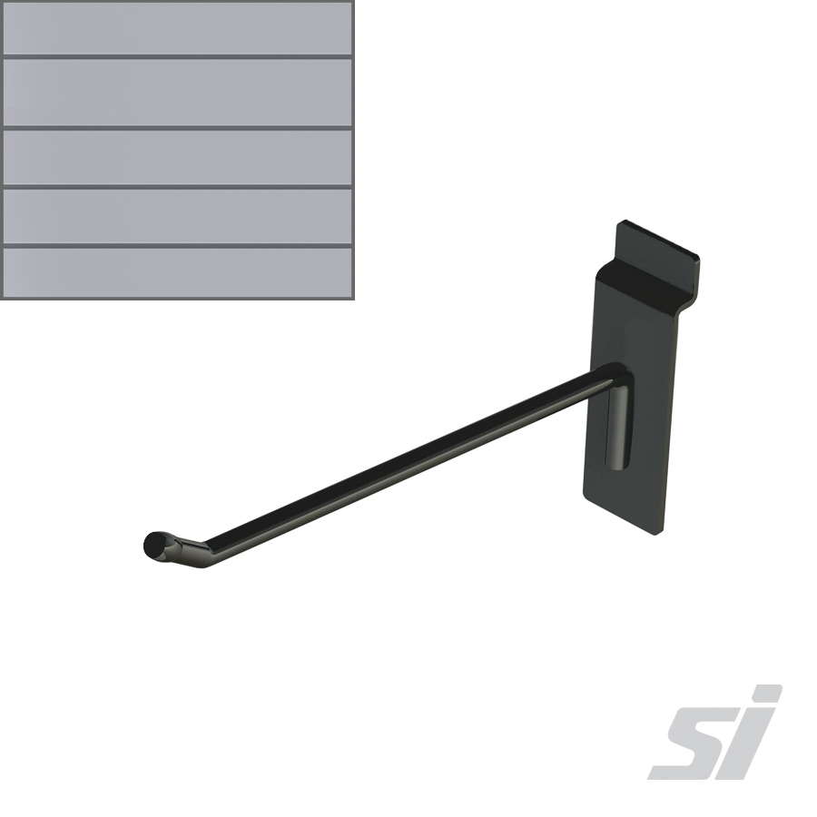 Black Slatwall Single Prong Hook