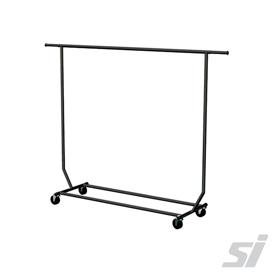 Black Mobile Garment Clothing Rack