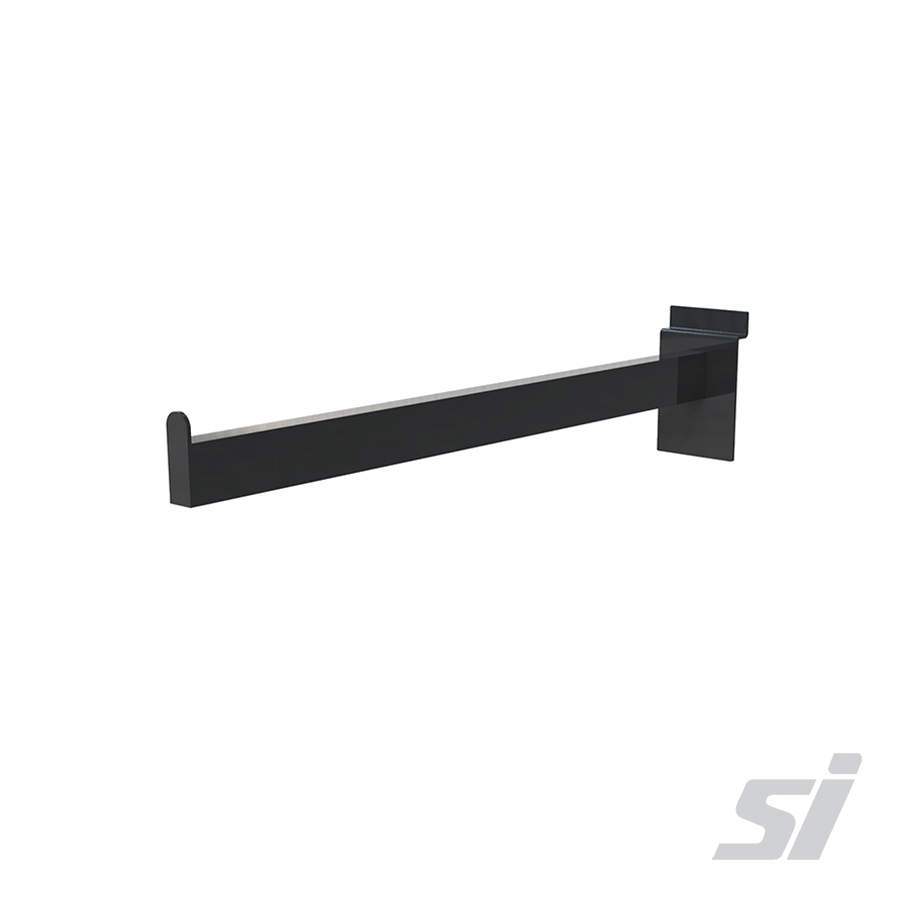 Black Slatwall Square Straight Display Arm